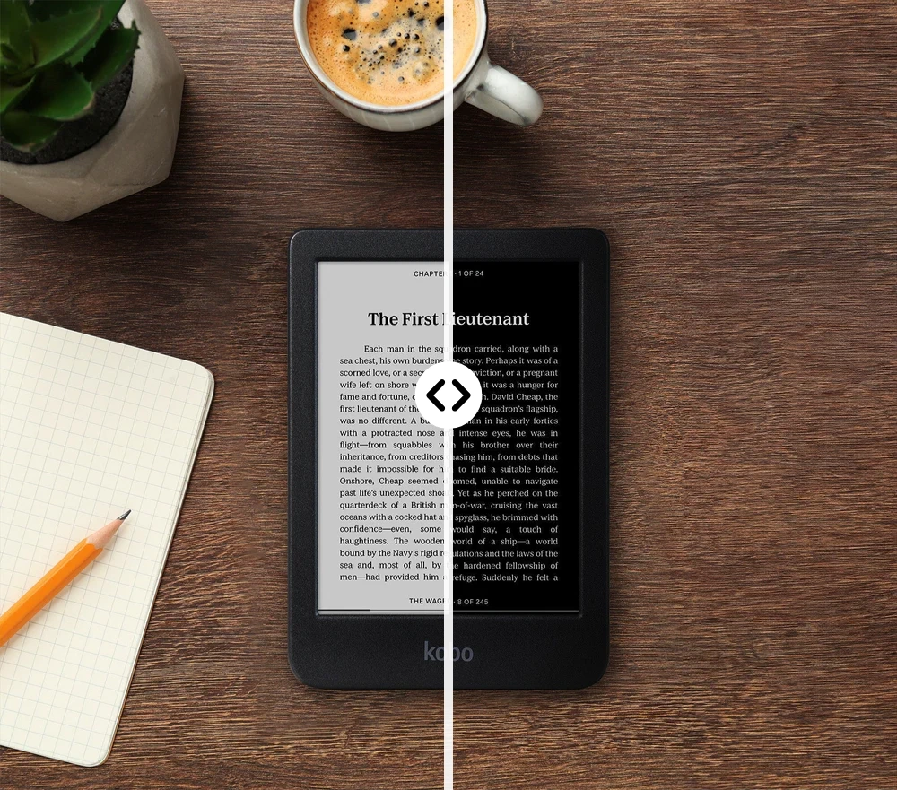 Čítačka kníh Rakuten Kobo Clara Colour Black disponuje farebným 6 palcovým displejom E Ink Kaleido™ 3.