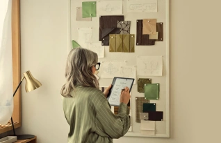 Writing flows freely mobile