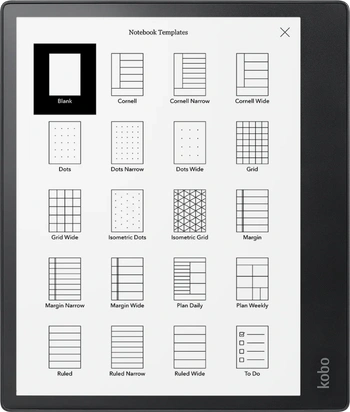 New notebook templates