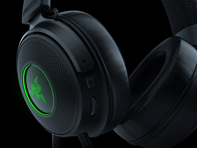 Razer_Kraken_V3_herne_sluchadla pamäťová pena