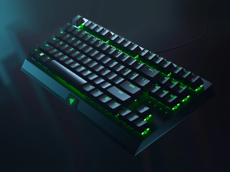 Razer_BLACKWIDOW_V3_TKL_Green_Switch hliníková konštrukcia