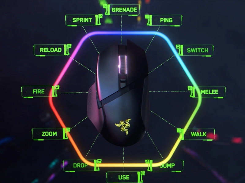 Razer_Basilisk_V3_Pro_RGB programovateľné tlačidlá