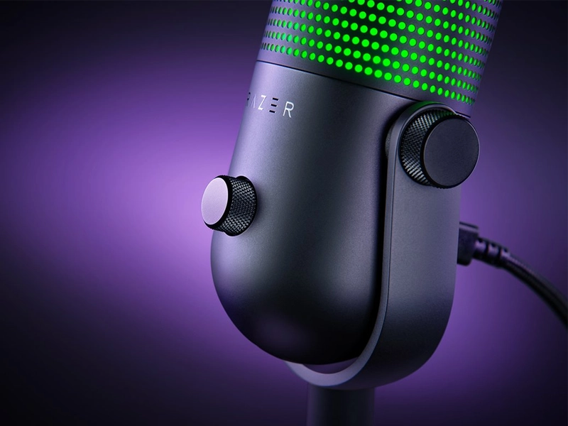 Razer_Seiren_V3_Chroma_Black ovládanie