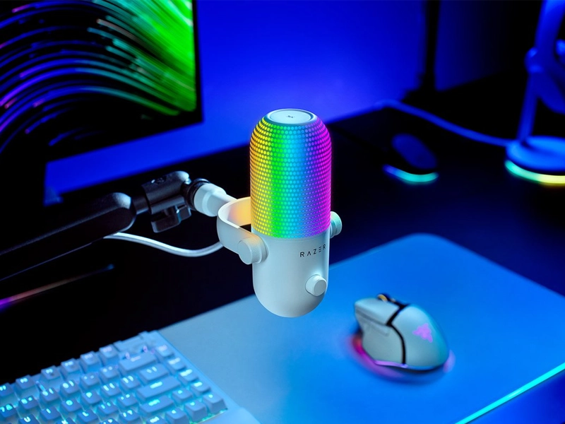 Razer_Seiren_V3_Chroma_White mikrofón