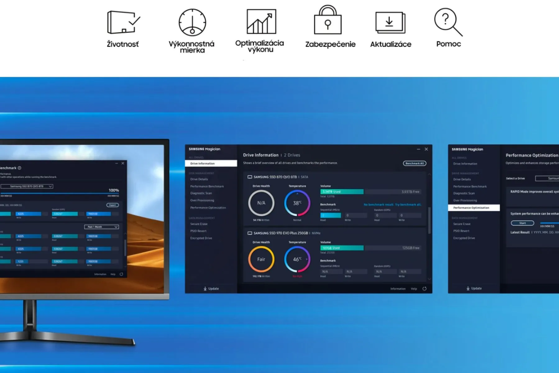 Softvér Samsung Magician