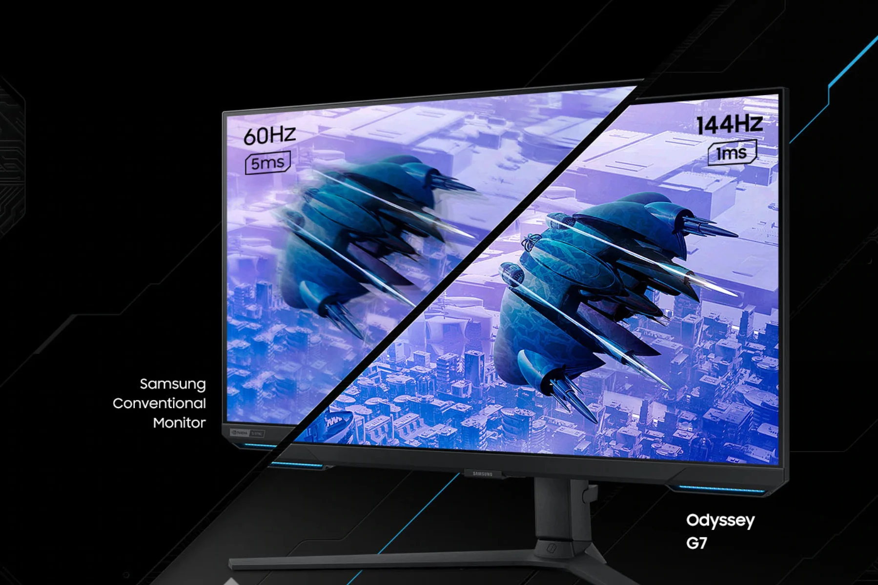 Monitor Samsung Odyssey G70B 4K hranie