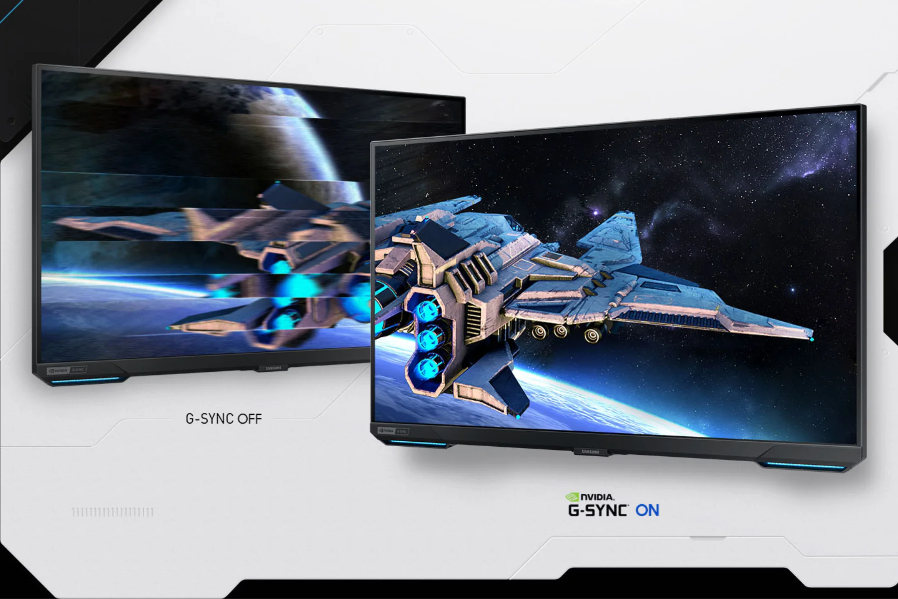 Monitor Samsung Odyssey G70B g-sync compatible amd freesync premium pro