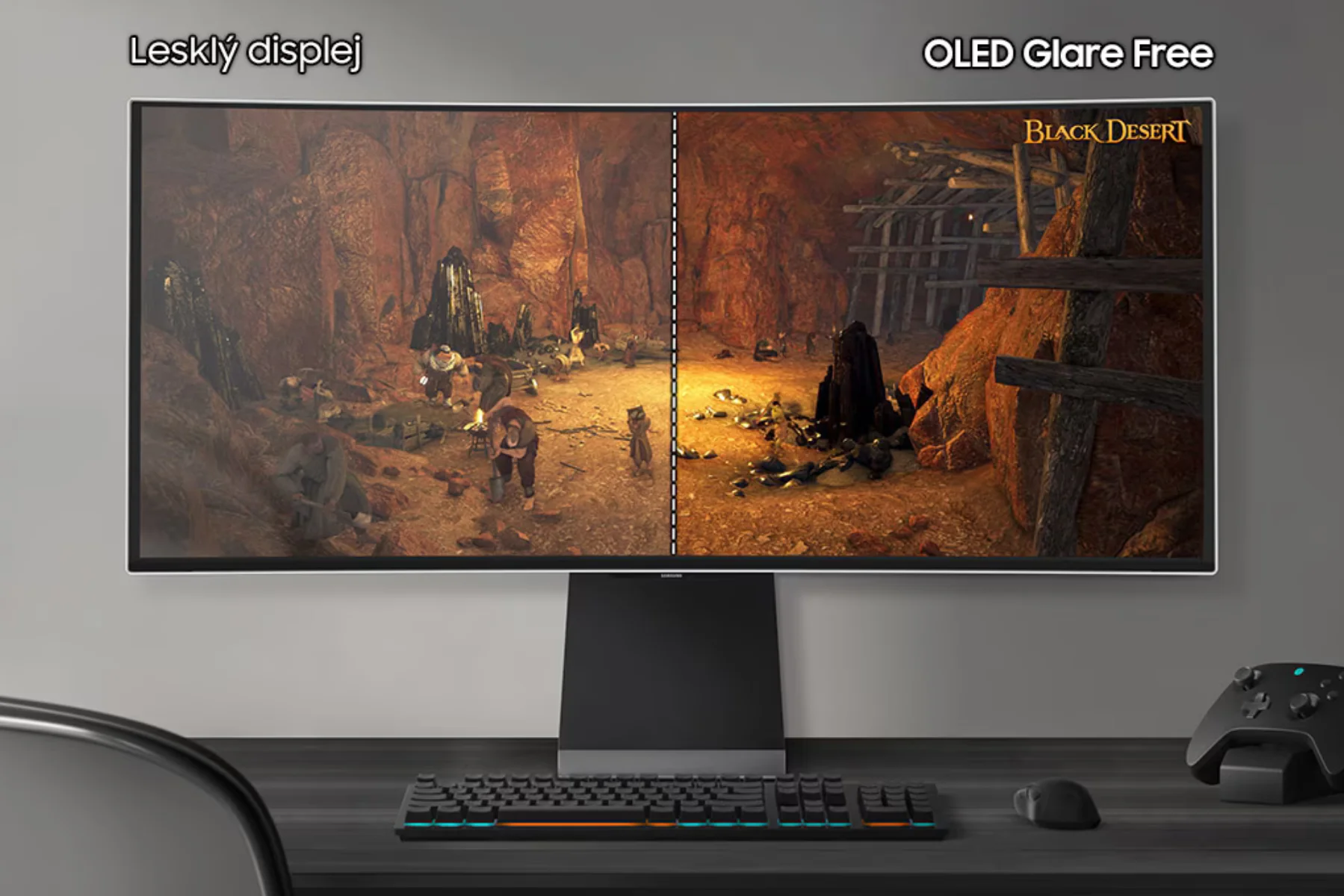 Monitor Samsung ViewFinity G85SD glare free