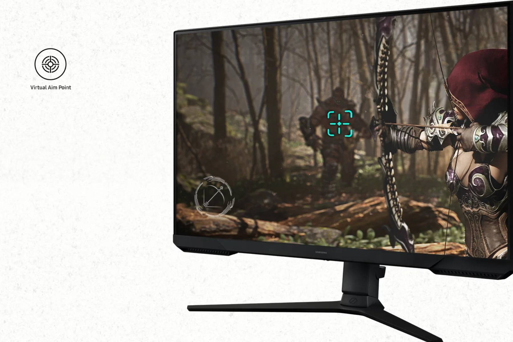 Herný monitor Samsung Odyssey G30D virtual aim point