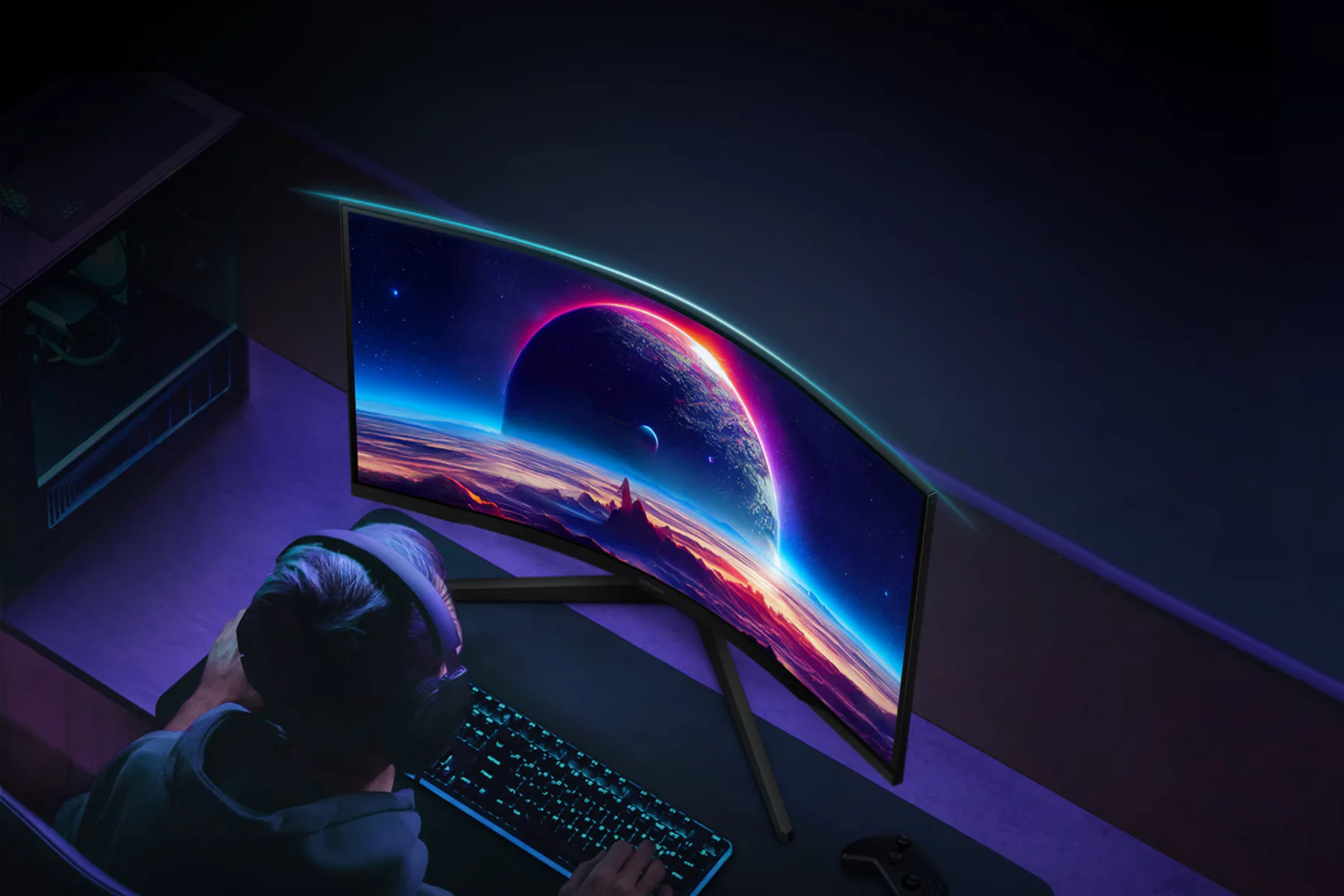 Monitor Samsung Odyssey G55C zakrivenie 1000R