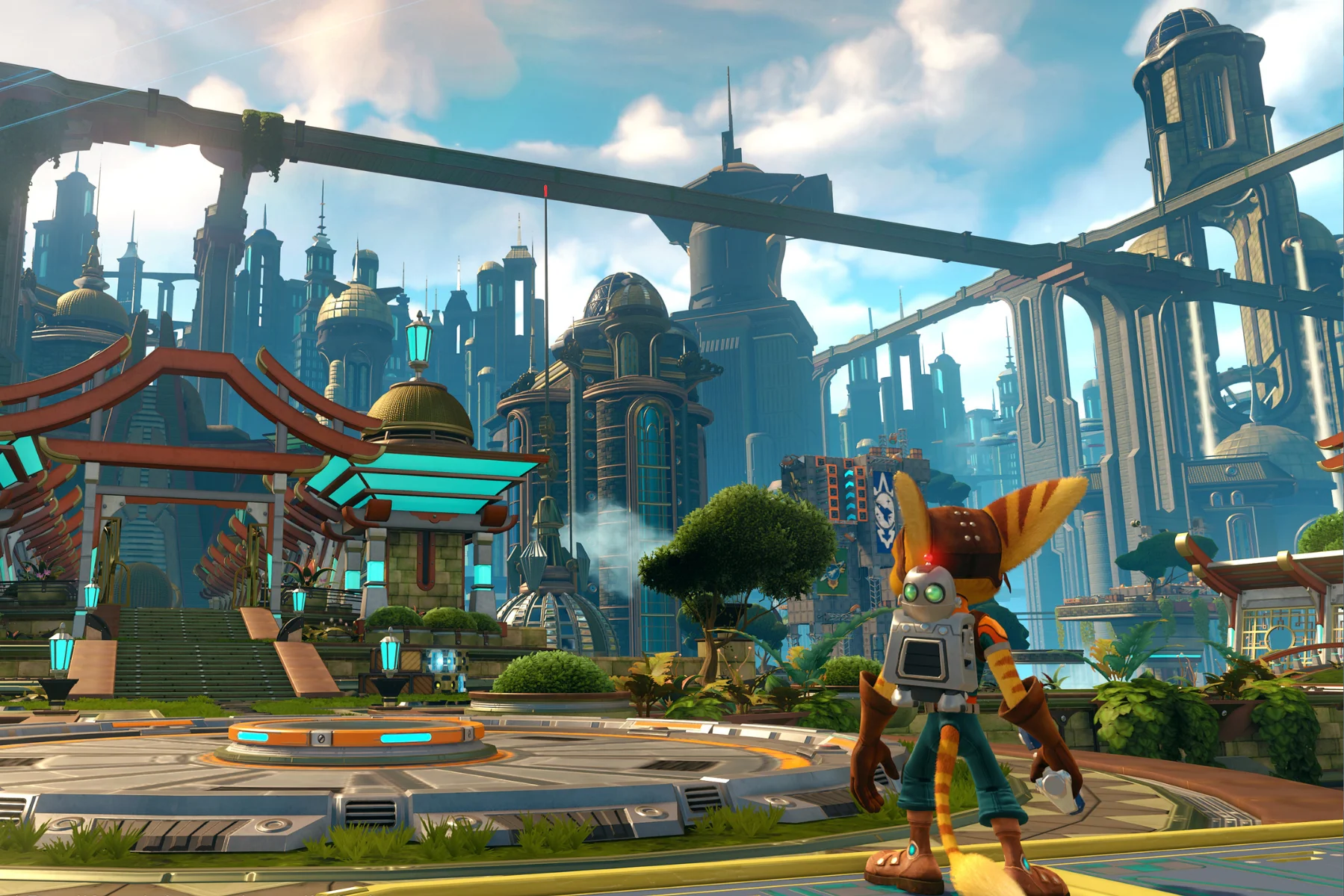 Hra pre Sony PlayStation 4 Ratchet & Clank graficke spracovanie