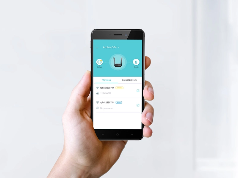 Tp-Link_Archer_C64_AC1200 aplikácia telefón