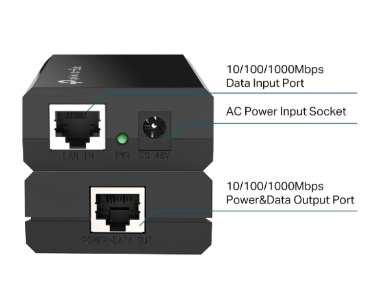 Injektor POE150S PoE (TL-POE150S) je plne kompatibilný so štandardom IEEE 802.3af