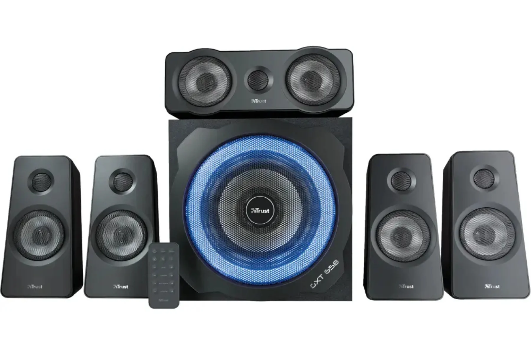 Reproduktory Trust 21738 GXT658 Tytan5.1 dlhe kable led dioda