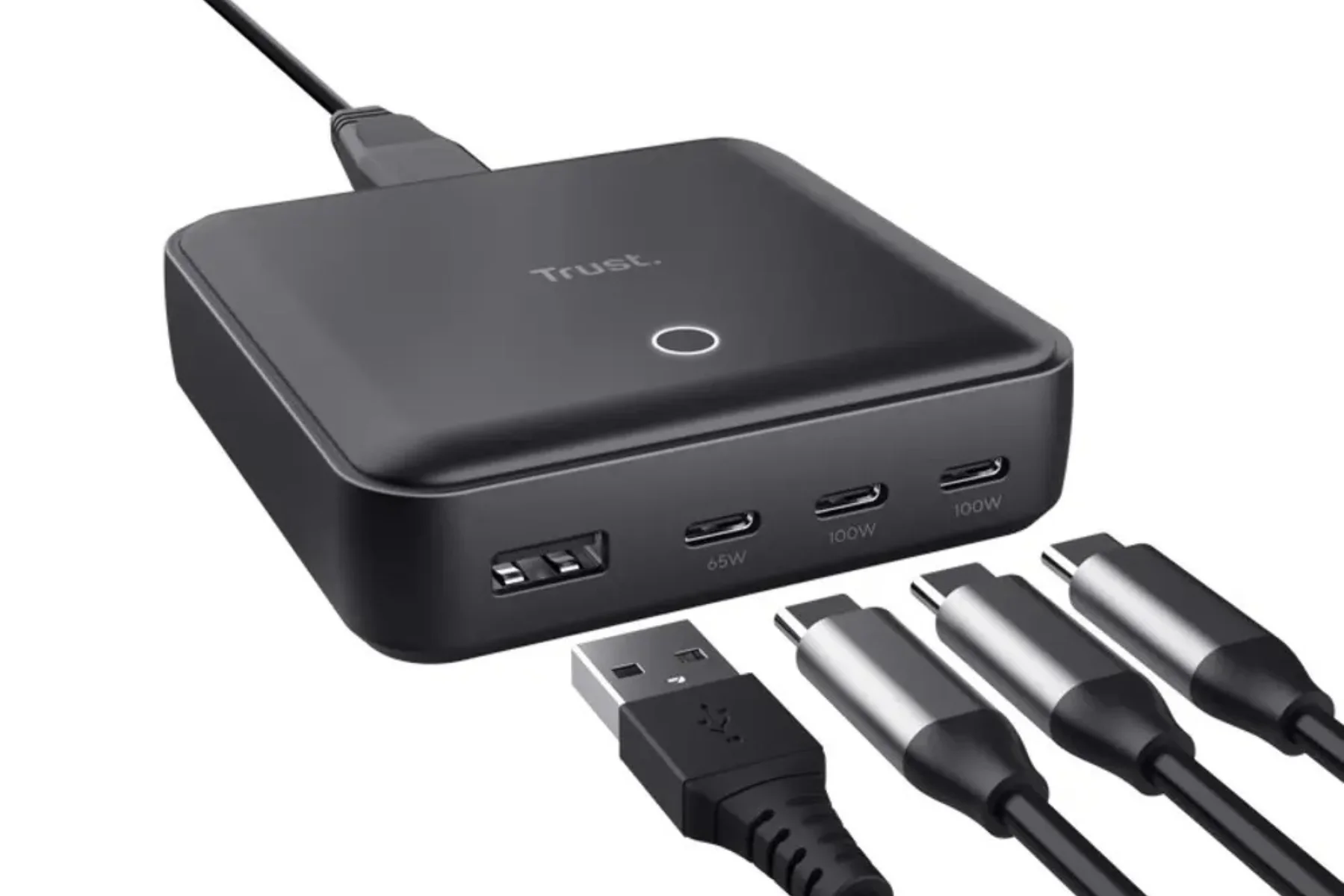 Napájací adaptér Trust MAXO 100W 4 zariadenia naraz