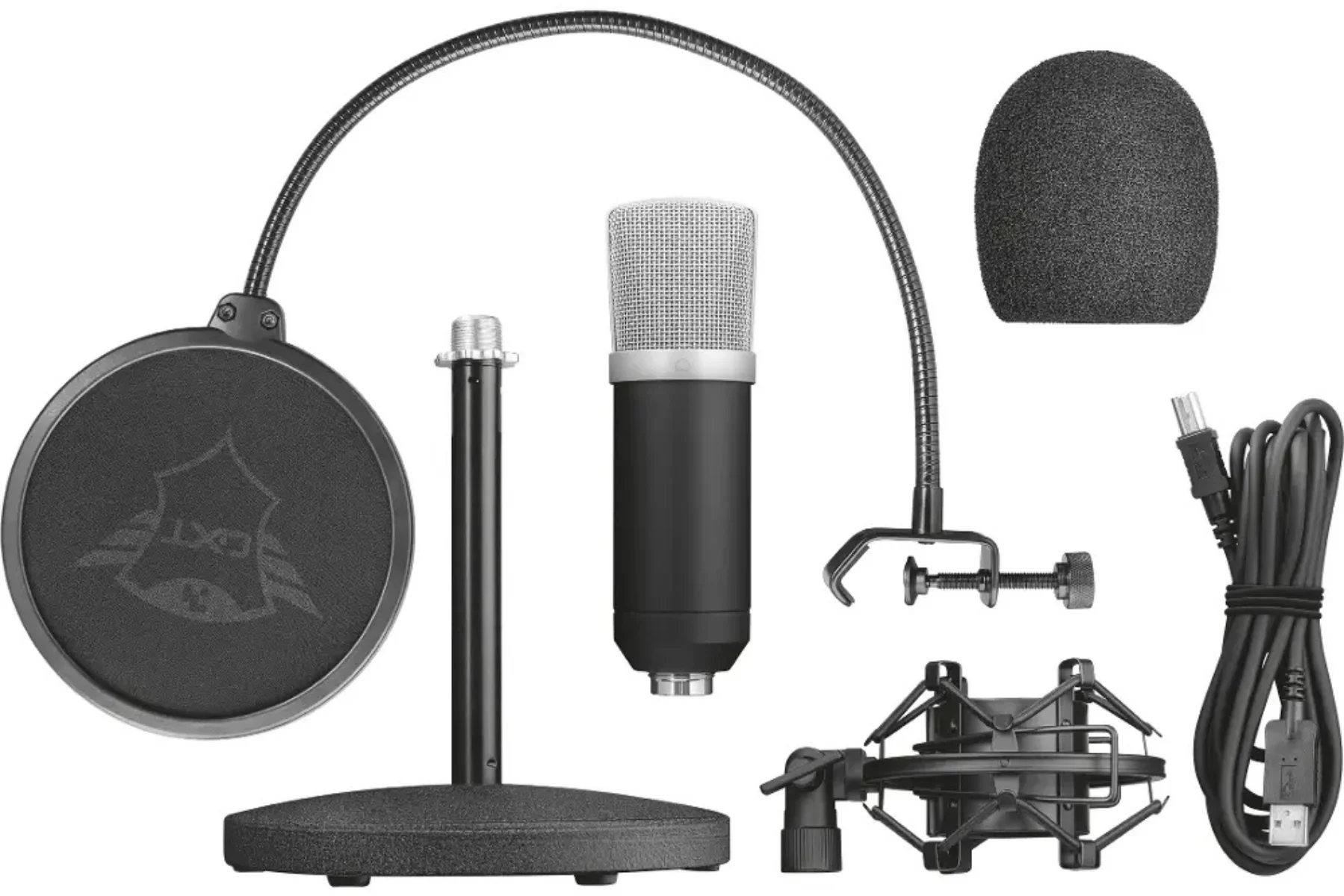 Mikrofón Trust GXT 255+ ONYX jednoduche pripojenie