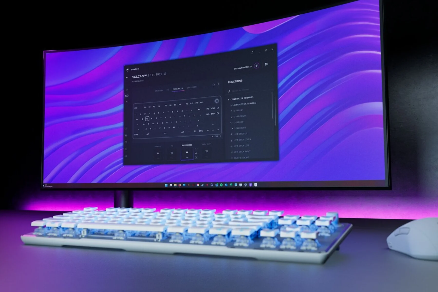 Herná klávesnica Turtle Beach Vulcan II TKL PRO Black software Swarm II