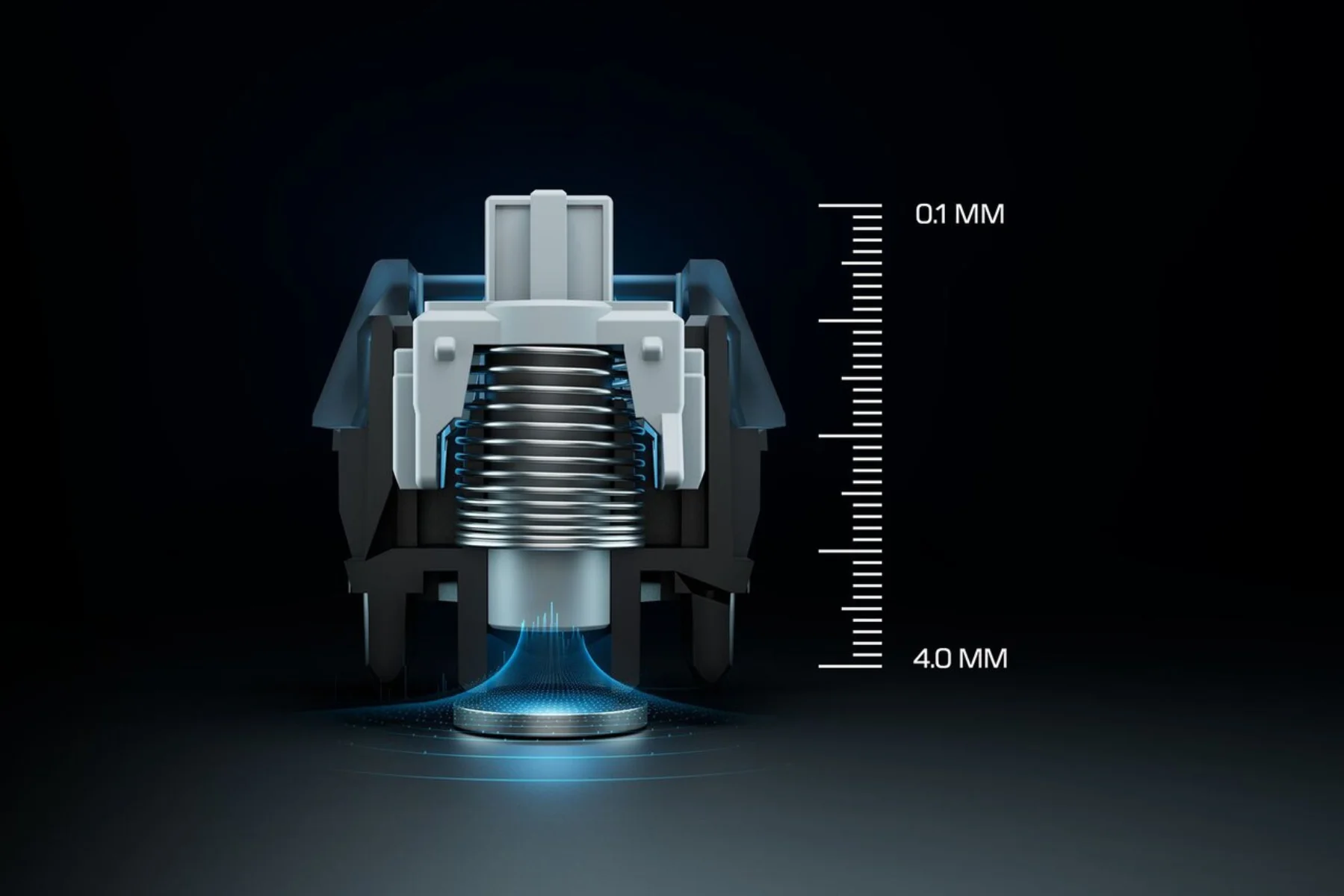Herná klávesnica Turtle Beach Vulcan II TKL PRO Black nastavenie citlivosti na jednotlive klavesy