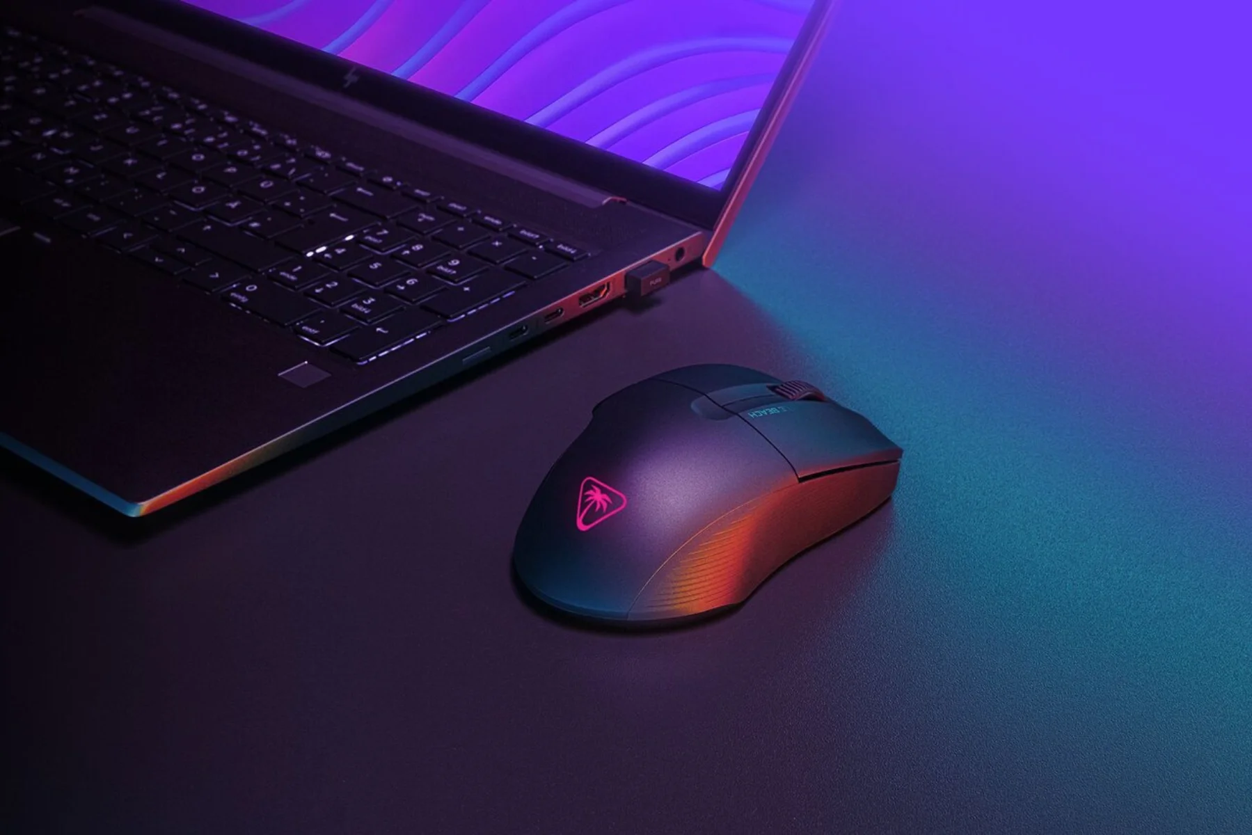 Herná myš Turtle Beach BT Pure Air Black bezdrotovy vykon