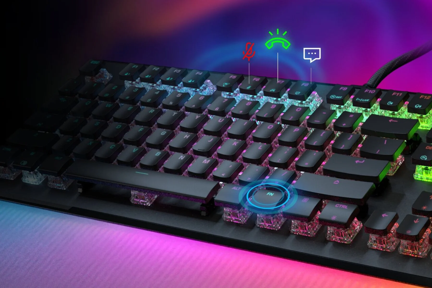 Herná klávesnica Turtle Beach Vulcan II Max Black smart klavesy