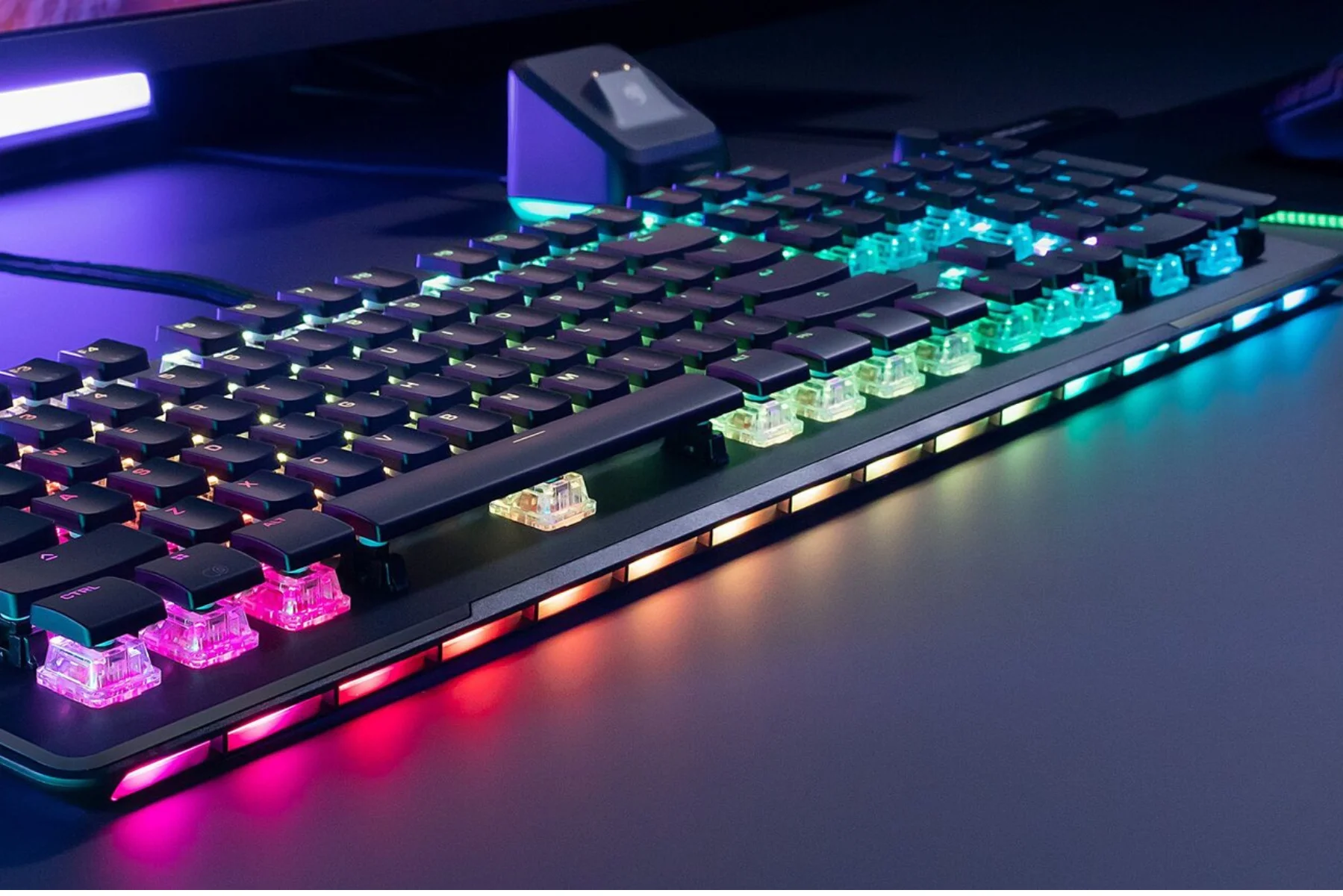 Herná klávesnica Turtle Beach Vulcan II Max Black AIMO osvetlenie