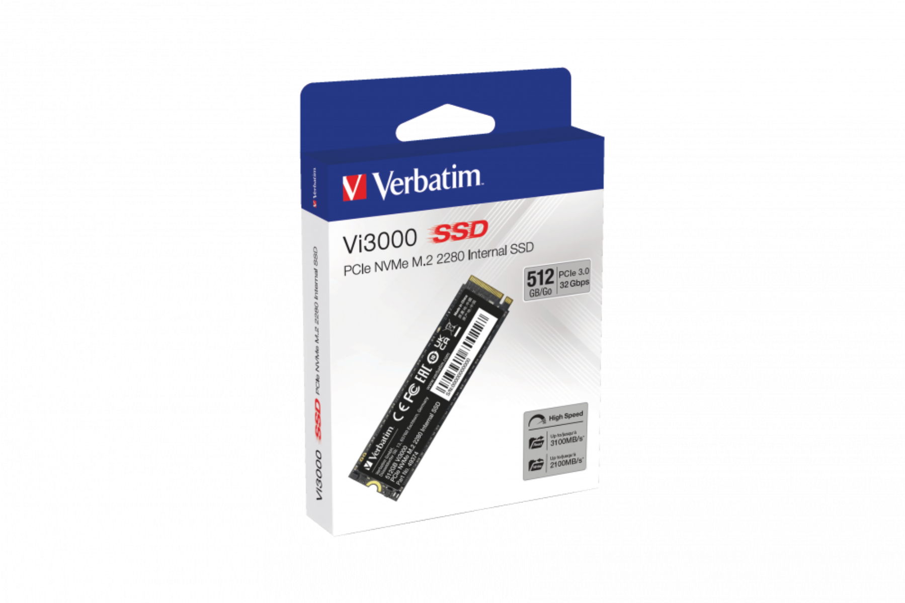 Interný disk Verbatim Vi3000 512GB PCIe NVMe M.2 upgrade