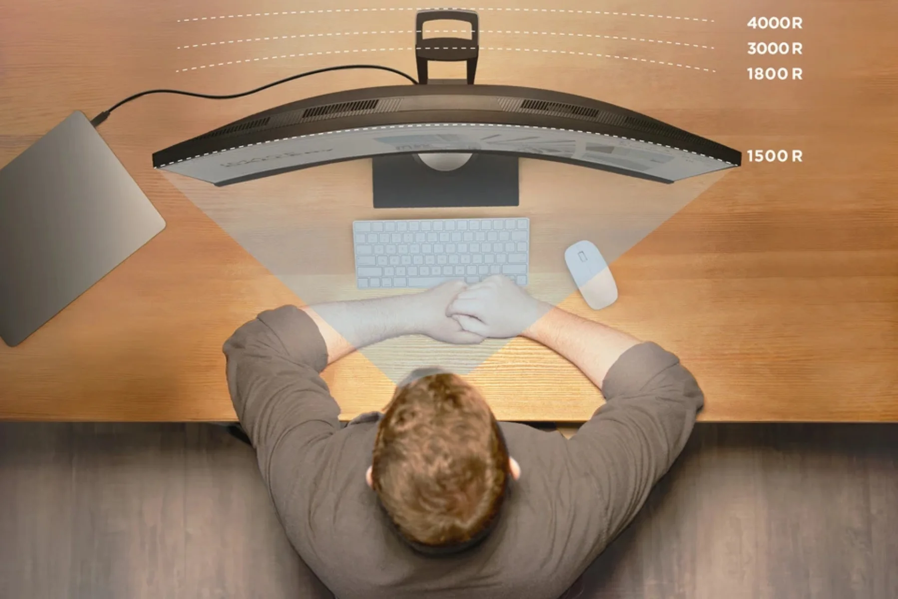 Monitor Viewsonic VG3456C Black zakrivenie monitora 1500R