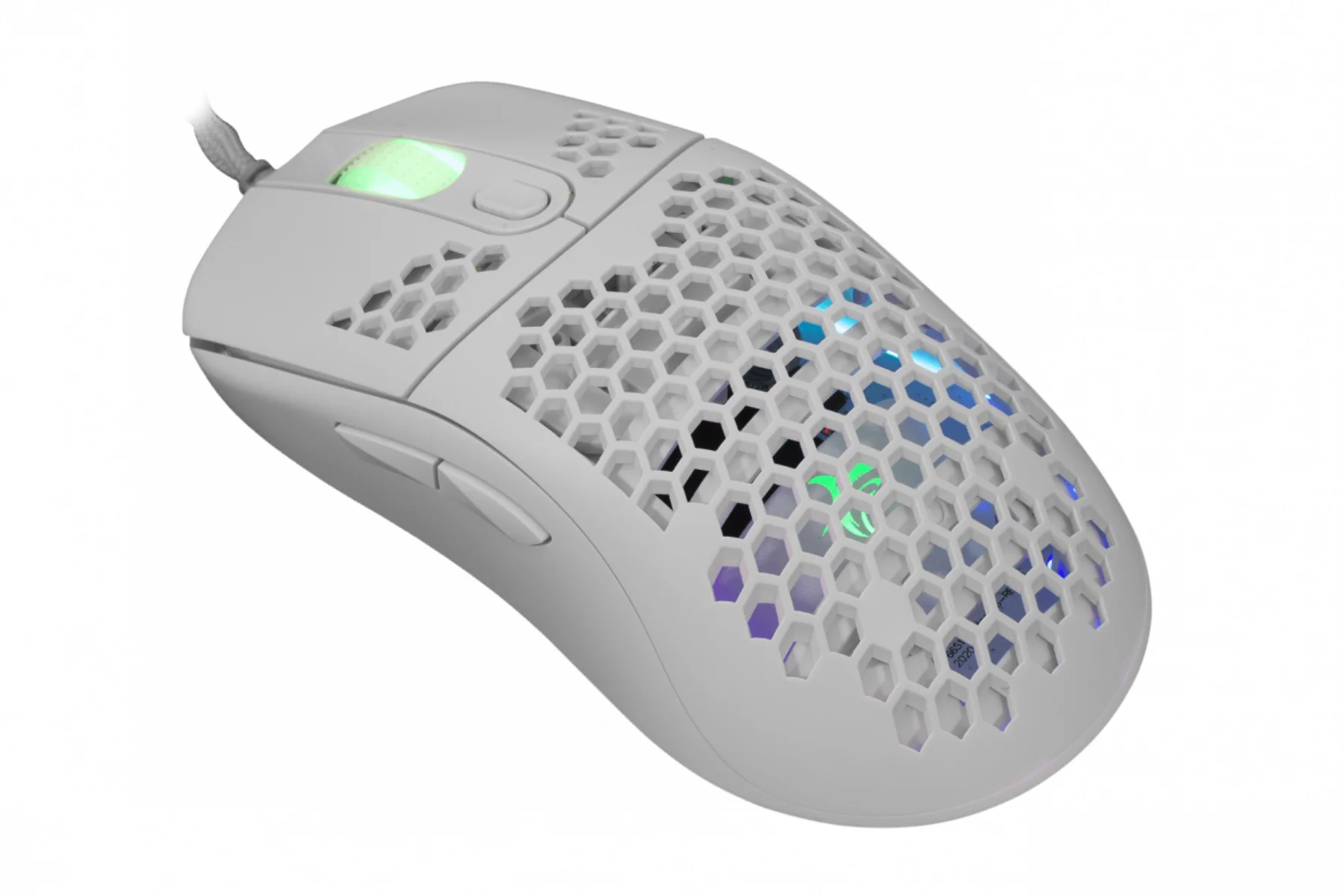 Herná myš WHITE SHARK GALAHAD White lahka 6D