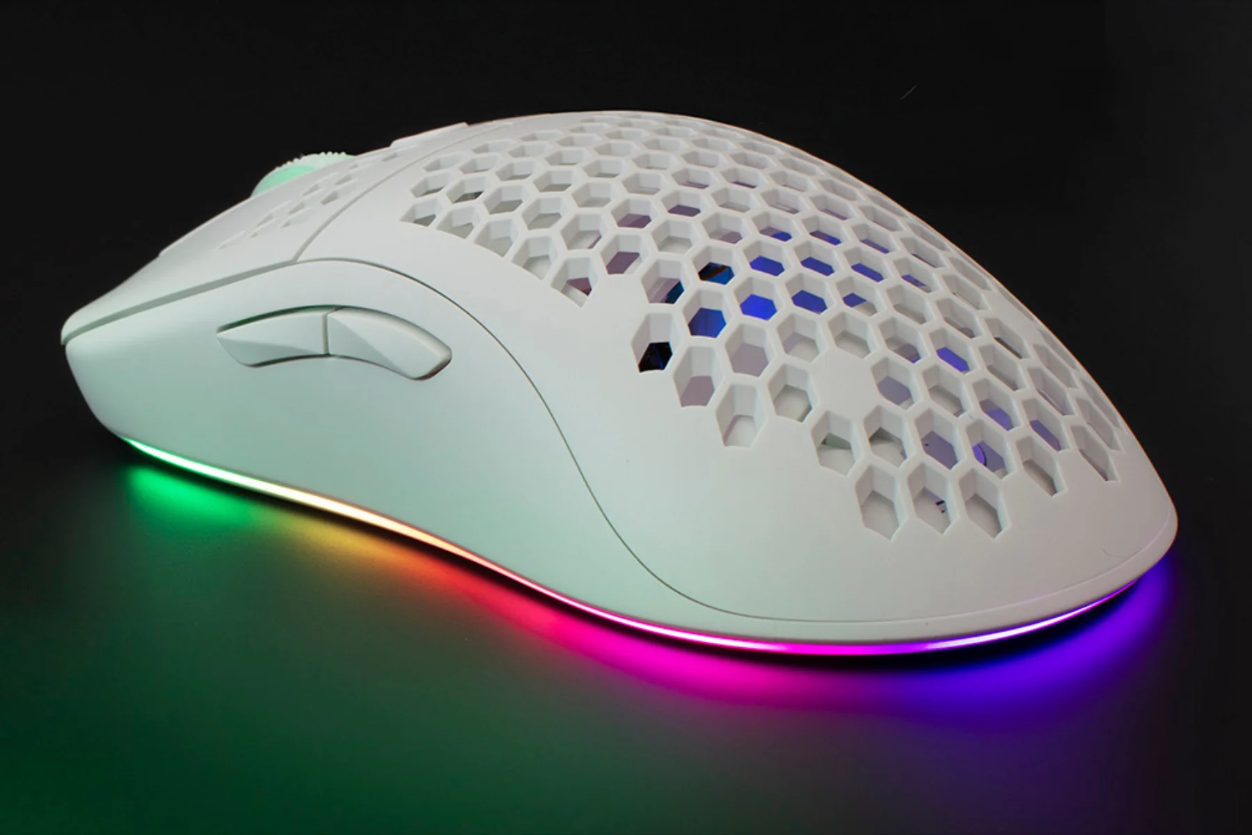 Herná myš WHITE SHARK GALAHAD White rgb osvetlenie