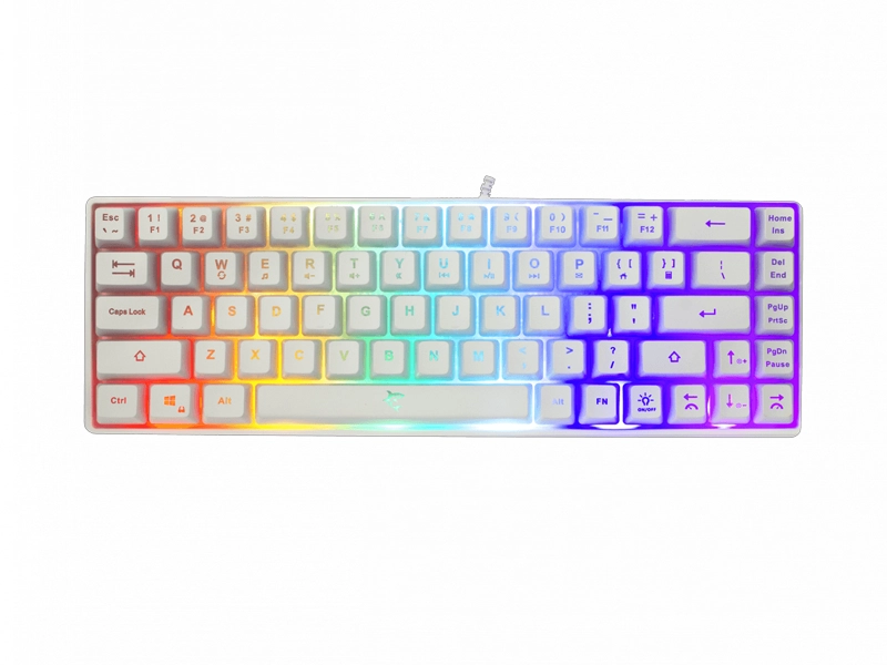 WhiteShark_ronin_white herná klávesnica