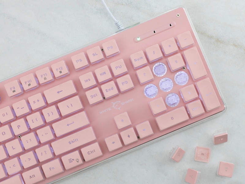 WhiteShark_tachi_pink membránové switche