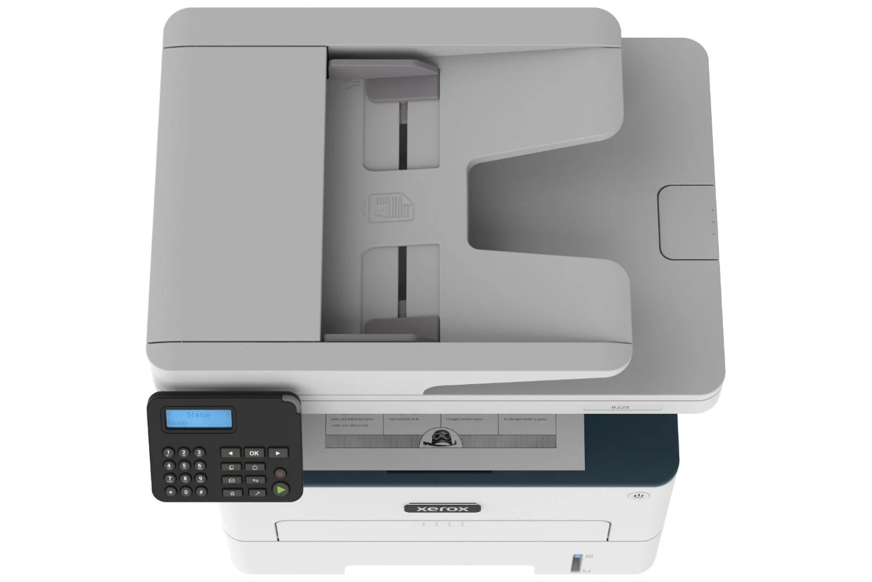 Laserová tlačiareň Xerox B225V_DNI dizajn konektivita