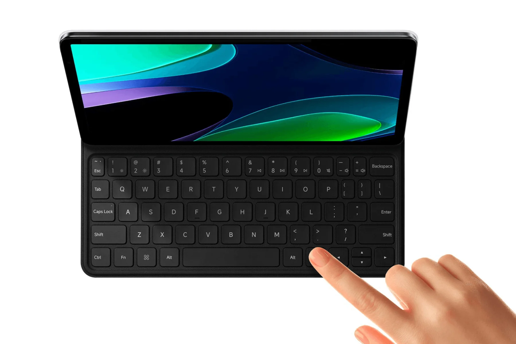 Klávesnica a ochranné puzdro Xiaomi Pad 6 Keyboard Black pisanie