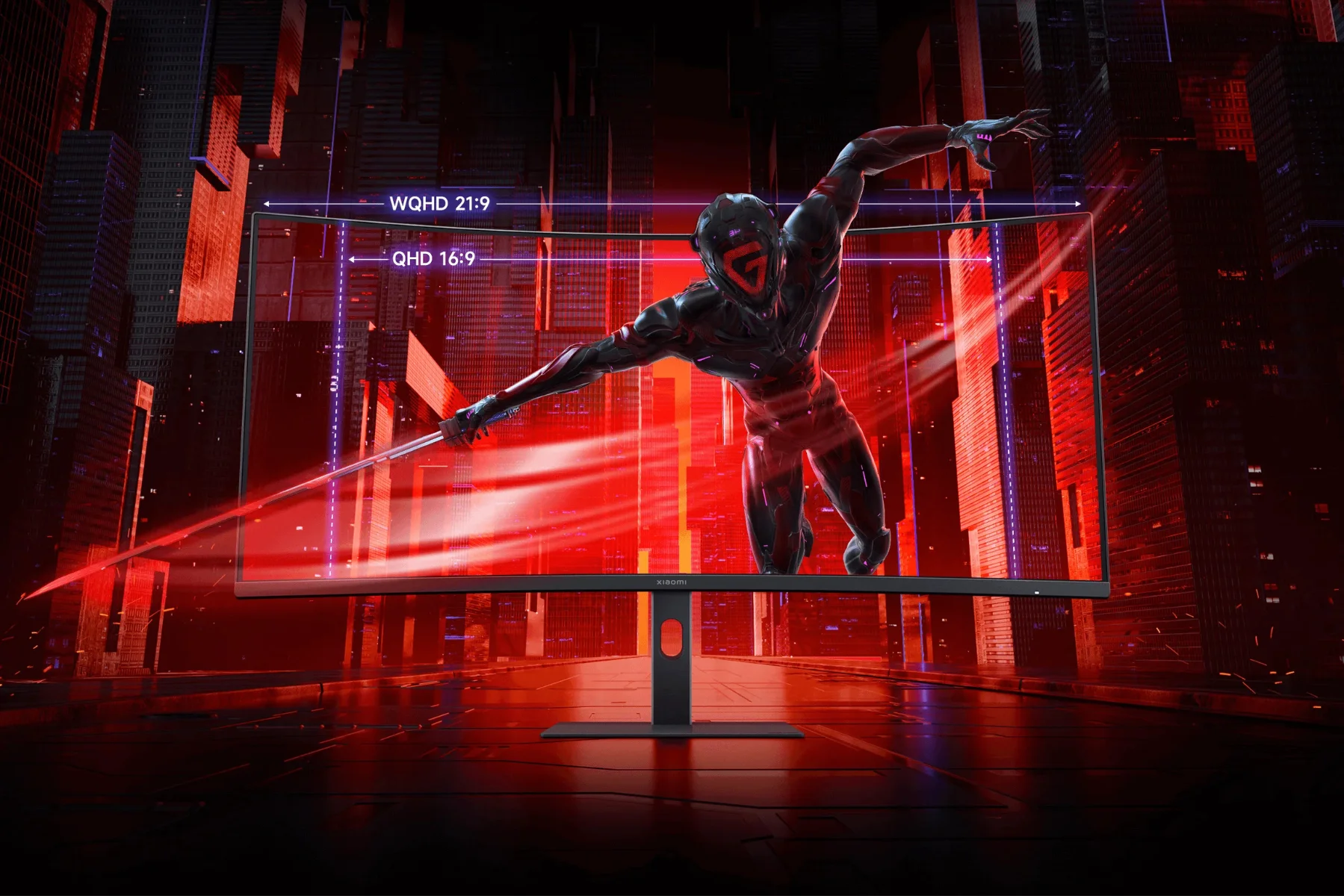 Herný monitor Xiaomi 2K Curved G34i WQHD rozlisenie