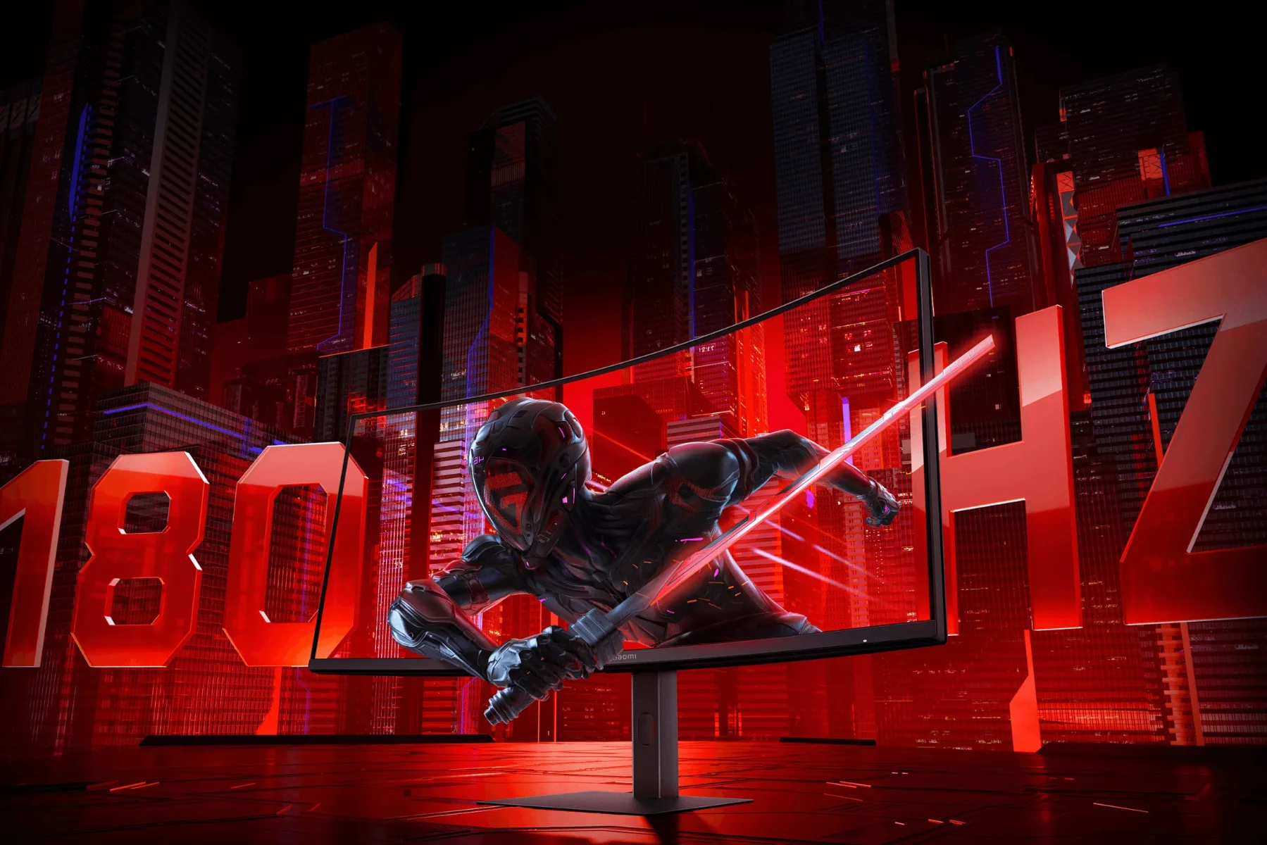 Herný monitor Xiaomi 2K Curved G34i obnovovacia frekvencia 180 Hz