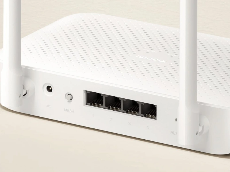 Xiaomi AX1500 disponuje &scaron;tyrmi gigabitov&yacute;mi portami s automatickou detekciou WAN/LAN.