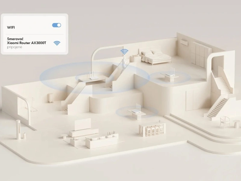 Vďaka technol&oacute;gii Xiaomi Mesh prepoj&iacute; router Xiaomi AX3000T do jednej siete až 10 zariaden&iacute;.