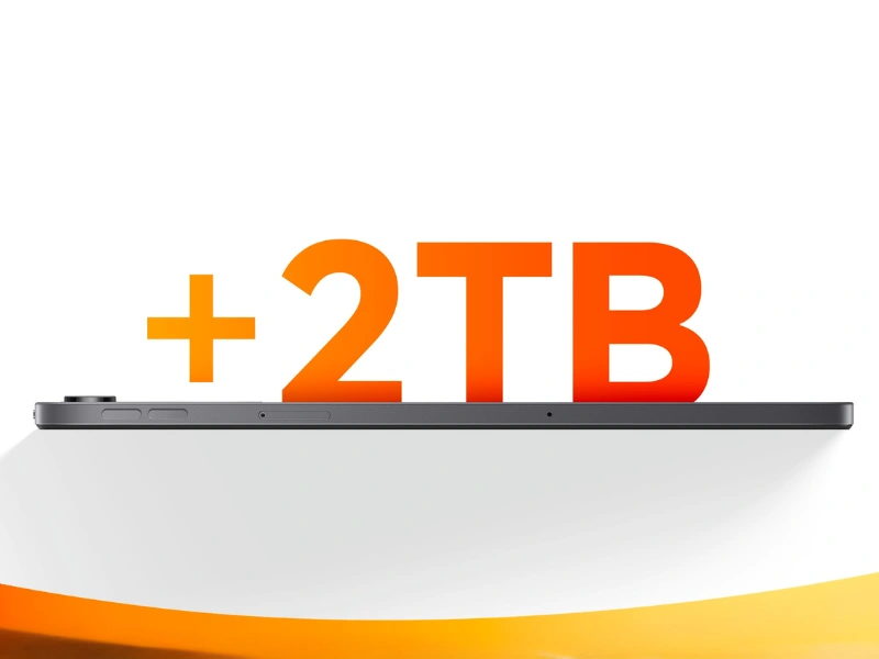 Vďaka podpore microSD kariet dokážete rozšíriť úložisko tabletu Redmi Pad 2 9,7 až o 2 TB.