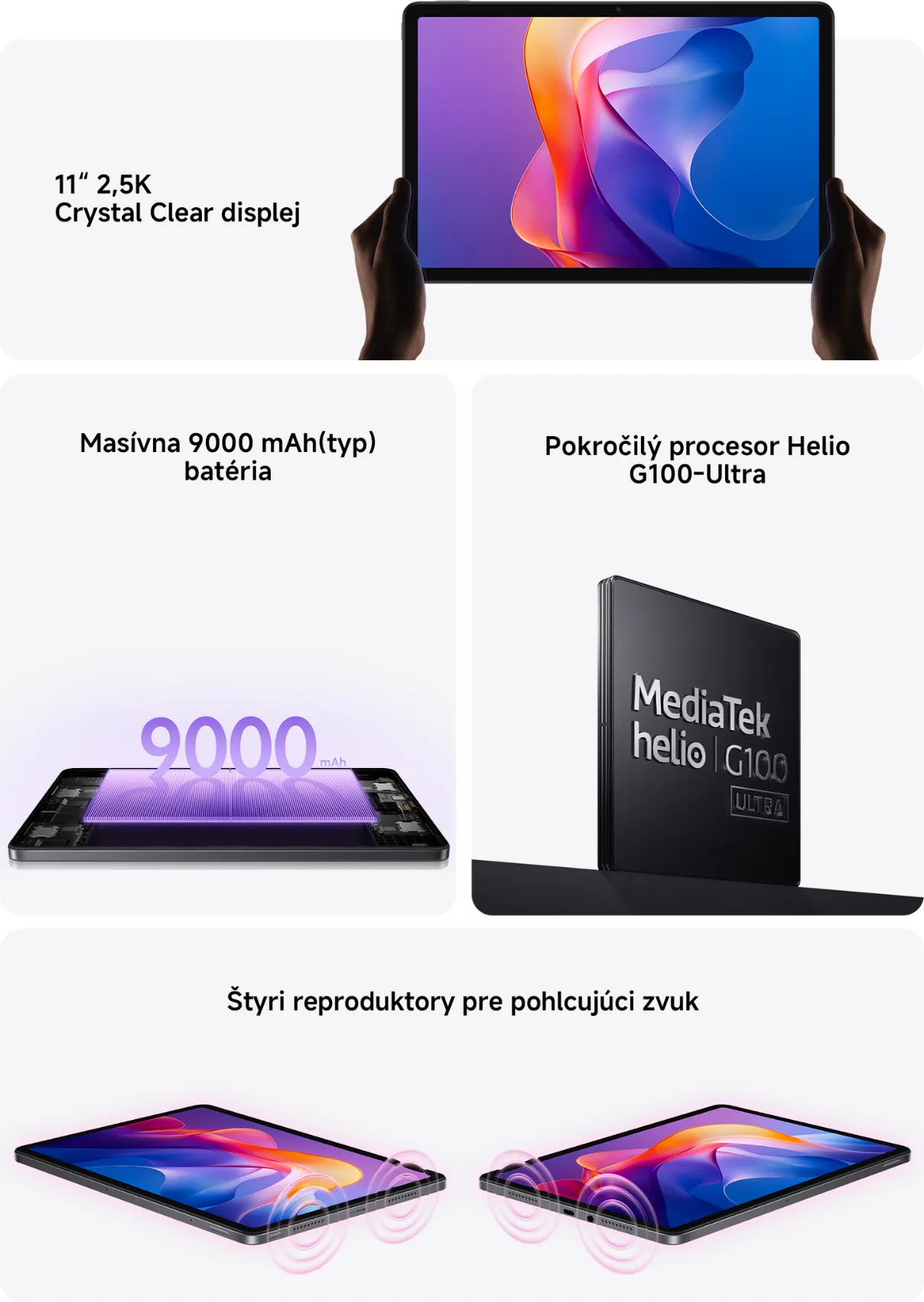 Hlavné KSP tabletu Redmi Pad 2