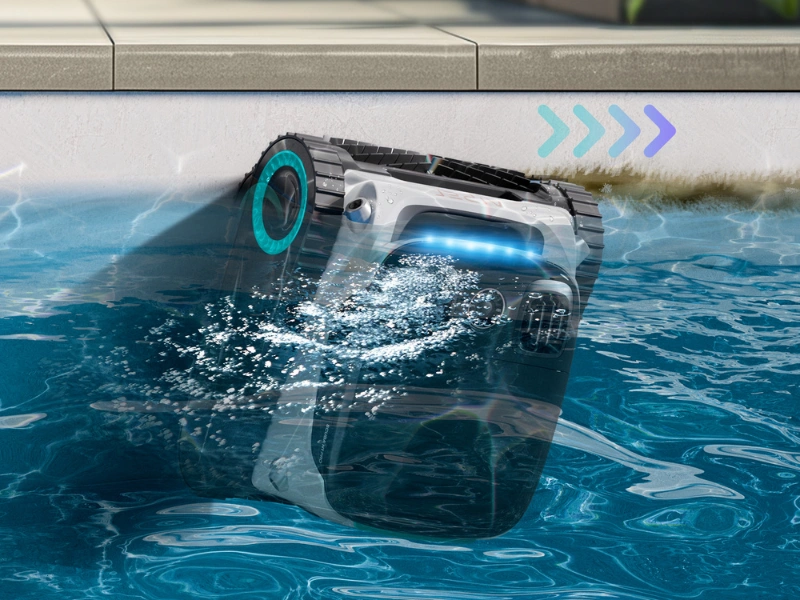 Vys&aacute;vač Aiper SCUBA N1 Pro vďaka funkcii WaveLine&trade; &uacute;činne zlikviduje usaden&eacute; opaľovacie kr&eacute;my aj oleje.