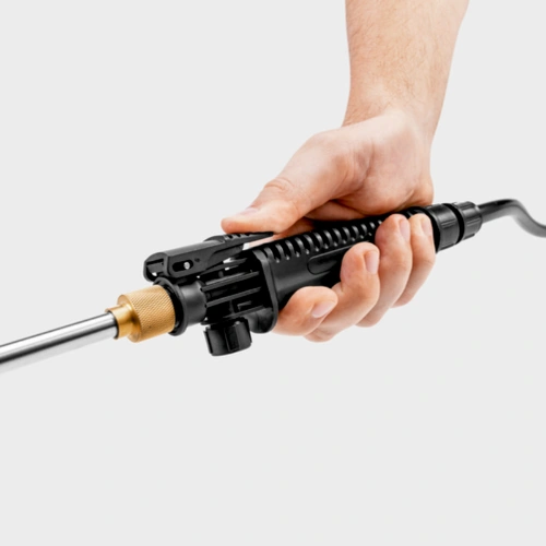 Tlakov&yacute; postrekovač K&auml;rcher PSU 4-18 disponuje uzamykatelľnou sp&uacute;&scaron;ťou.