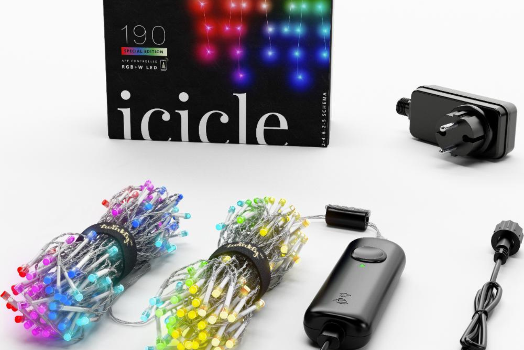 Vonkajšie dekoratívne osvetlenie Twinkly Icicle Gen II RGB – LED reťaz cencúľ hlasove ovladanie