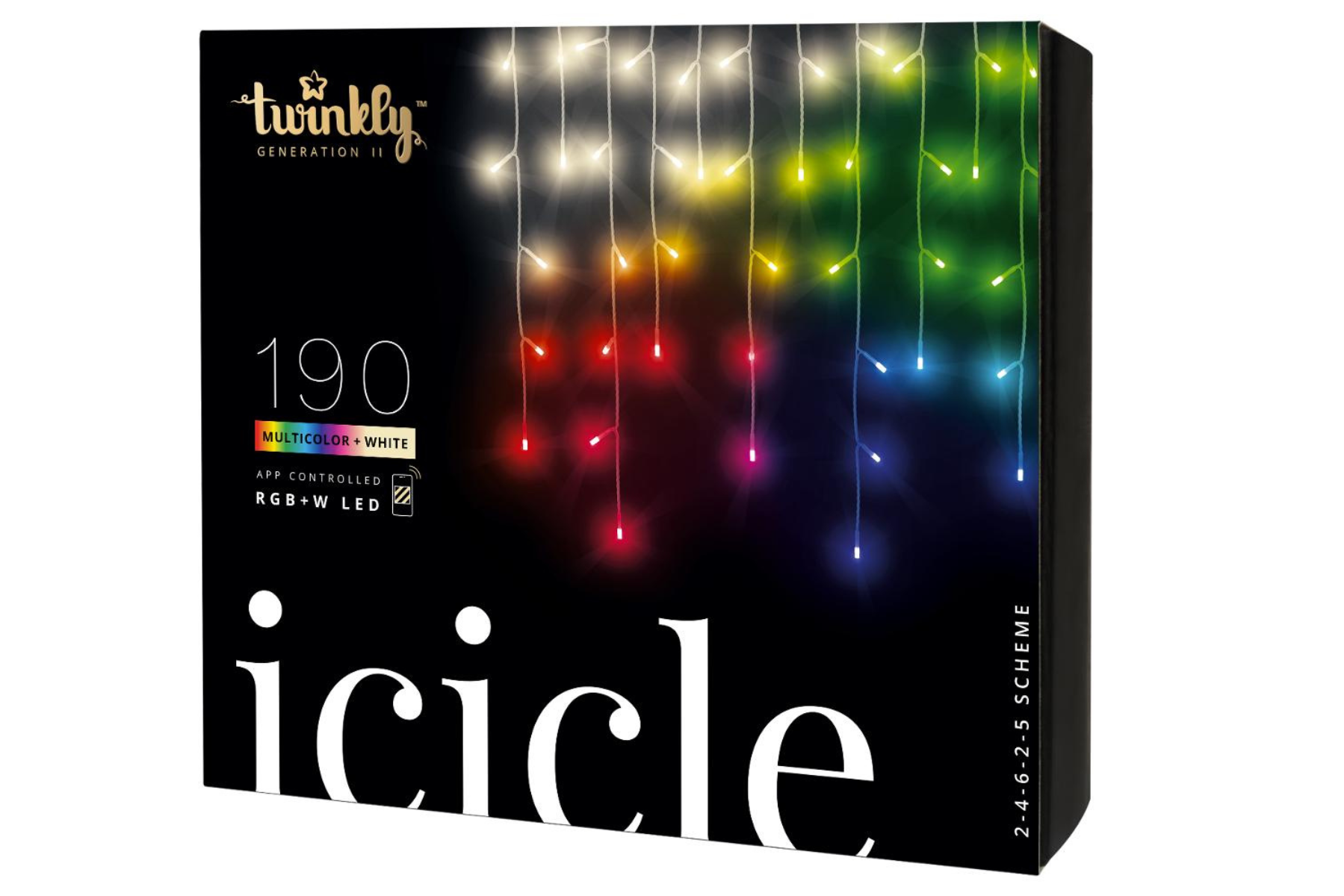 Vonkajšie dekoratívne osvetlenie Twinkly Icicle Gen II RGB – LED reťaz cencúľ vynimocne