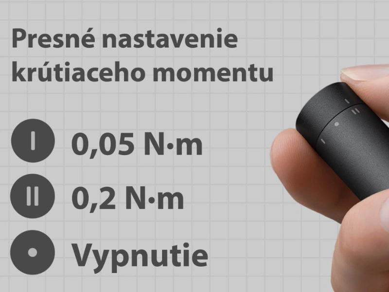 Vďaka dvojrýchlostnému nastaveniu si Xiaomi Screwdriver Kit poradí s rôznymi zariadeniami.