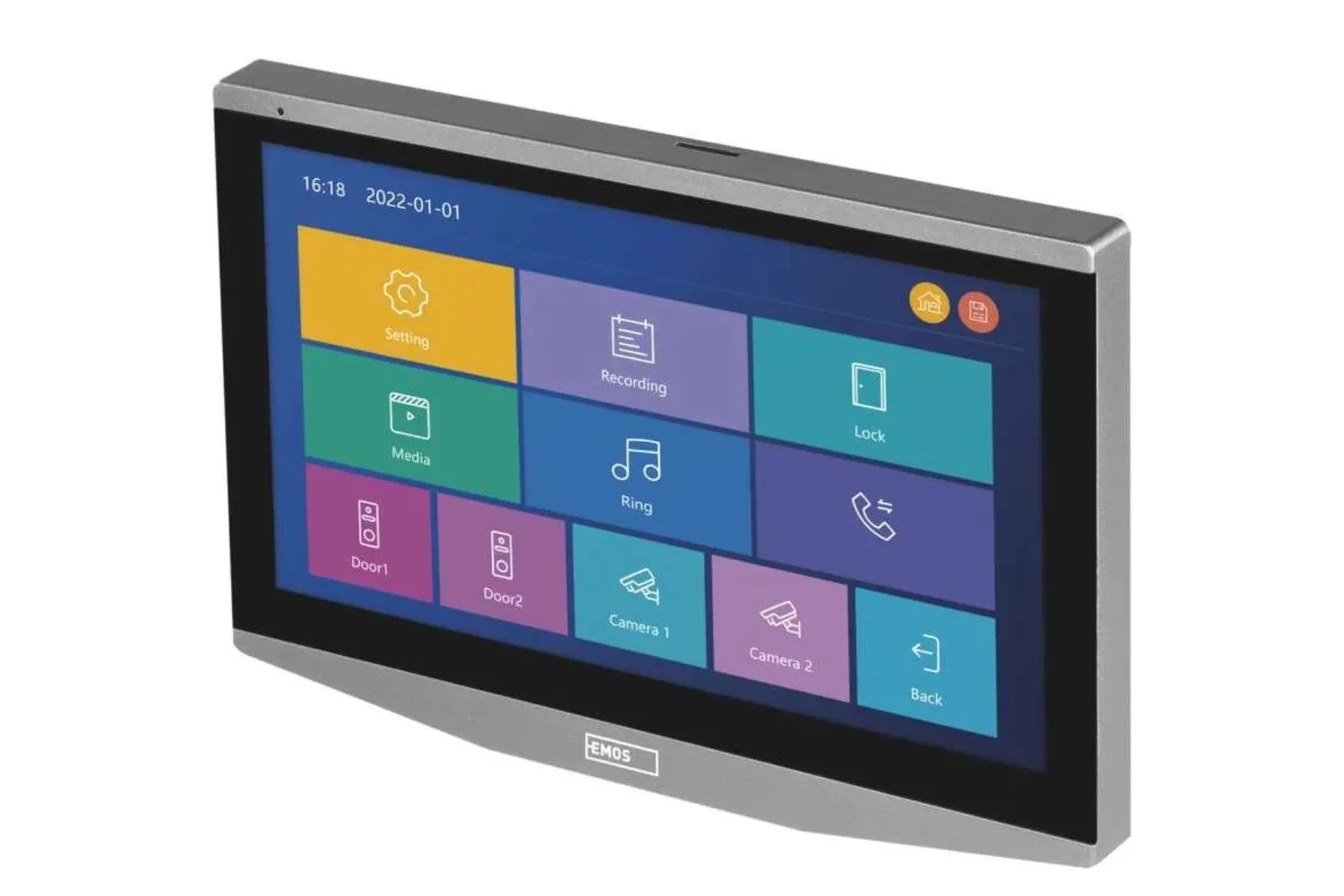 Prídavný monitor EMOS IP-700B domáceho videovrátnika IP-700A obraz