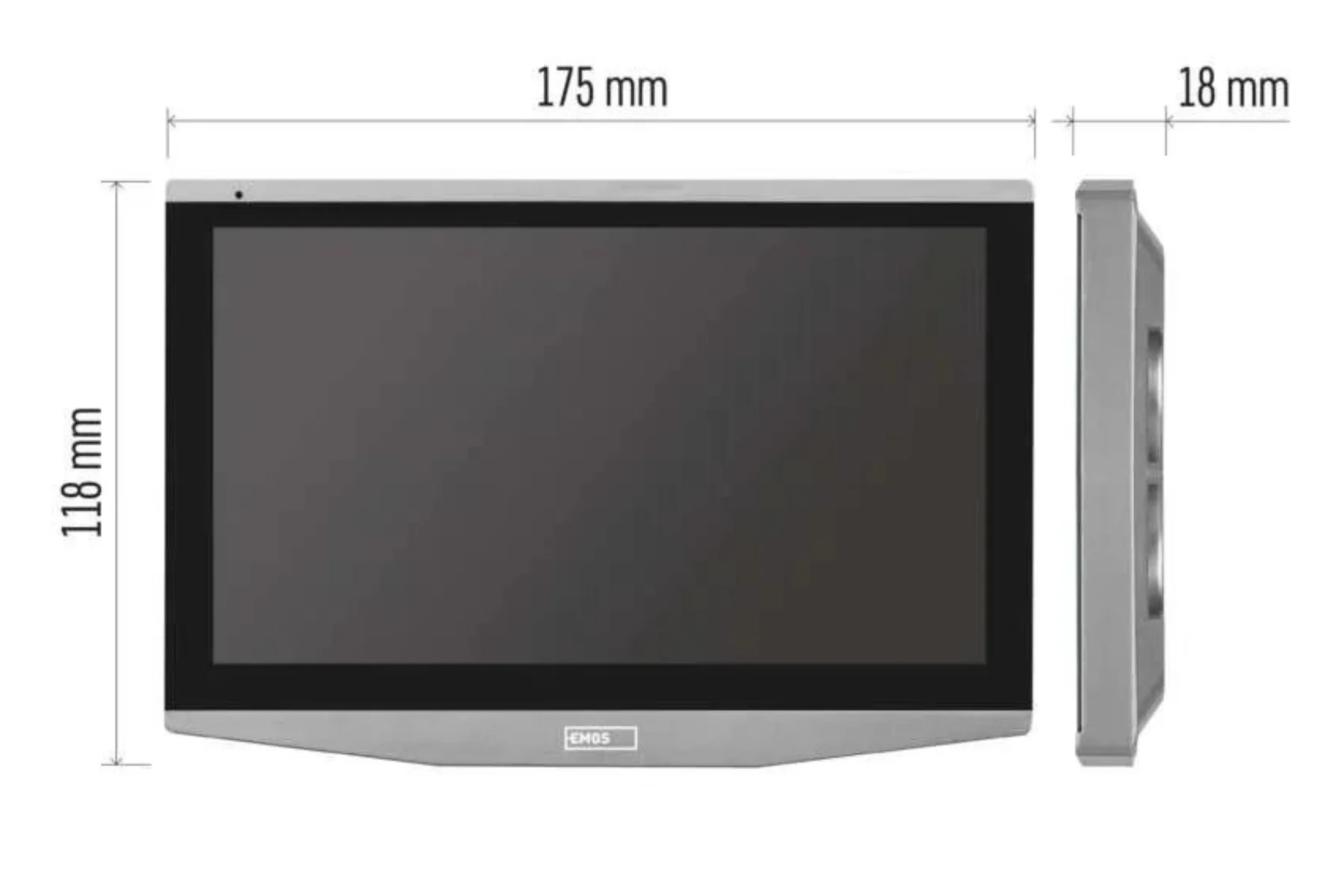 Prídavný monitor EMOS IP-700B domáceho videovrátnika IP-700A instalacia
