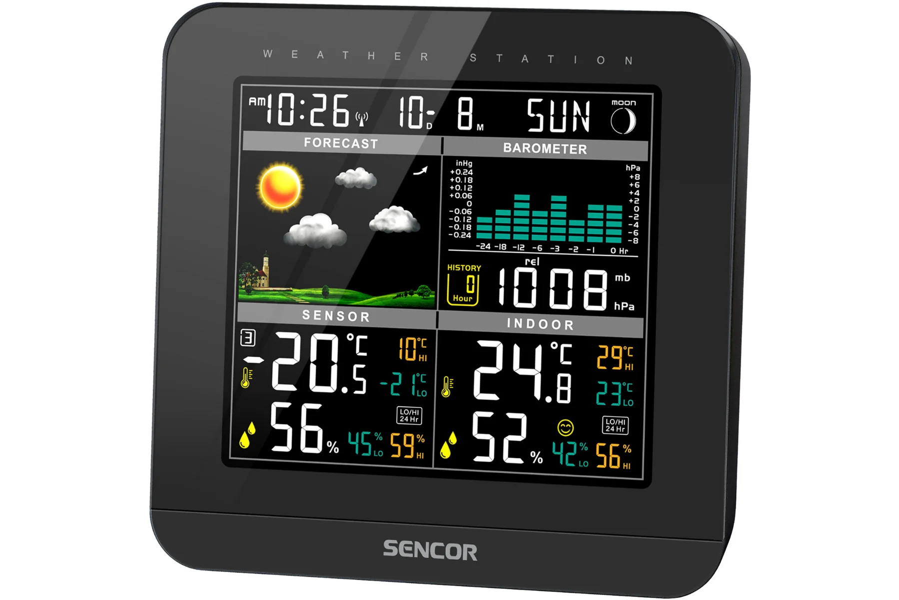 Meteorologická stanica Sencor SWS 5800 lcd displej