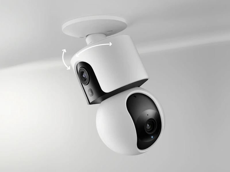 Nainštalujte kameru C300 Dual na strop a získajte tak dokonalý pohľad na váš domov.