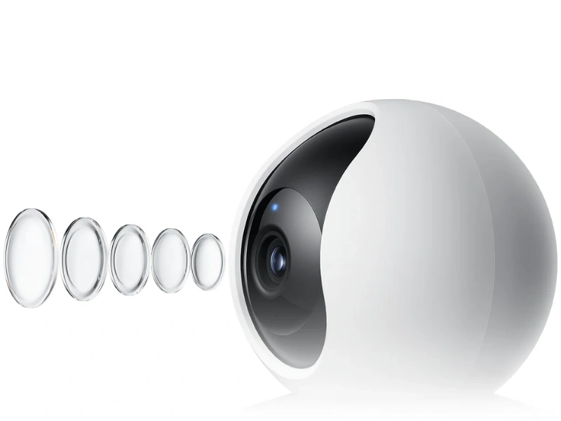Duálny objektív kamery Xiaomi Smart Camera C300 Dual poskytne vysoké rozlíšenie.