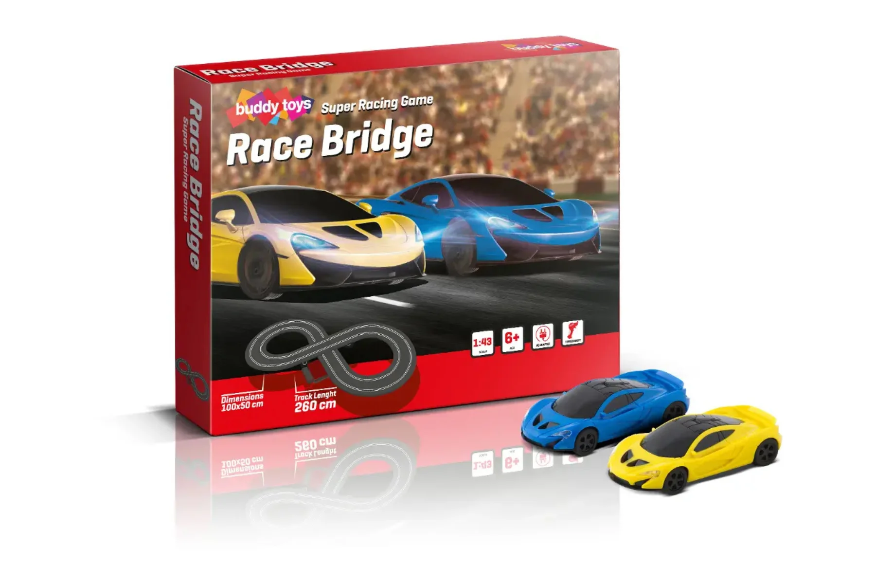 Autodr&aacute;ha Buddy Toys BST 1263 magnety dlzka mierka